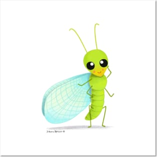 Green Lacewing Posters and Art